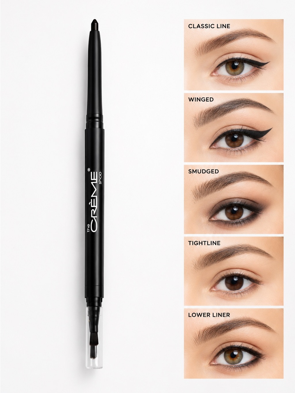 The Crème Shop 3-in-1 Chroma Gel Crème Eyeliner Obsidian Black Sealed